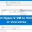 Hyper-V VM을 VirtualBox로 또는 그 반대로 변환하는 방법