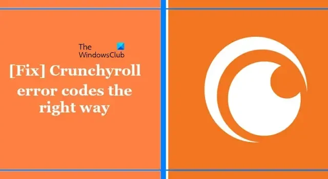 Correggi i codici di errore di Crunchyroll nel modo giusto