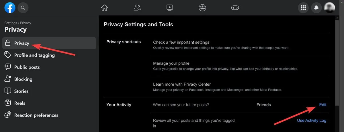 Facebook Private Modifica chi può vedere i tuoi post futuri su Facebook