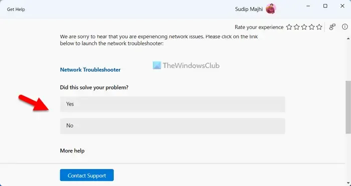 Jak uruchomić narzędzie Uzyskaj pomoc dotyczącą rozwiązywania problemów z siecią i Internetem w systemie Windows 11