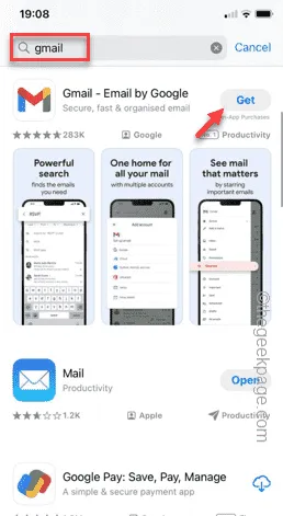 Holen Sie sich die Gmail-Min