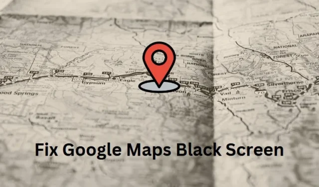 Google 지도 블랙 스크린 문제를 해결하는 방법