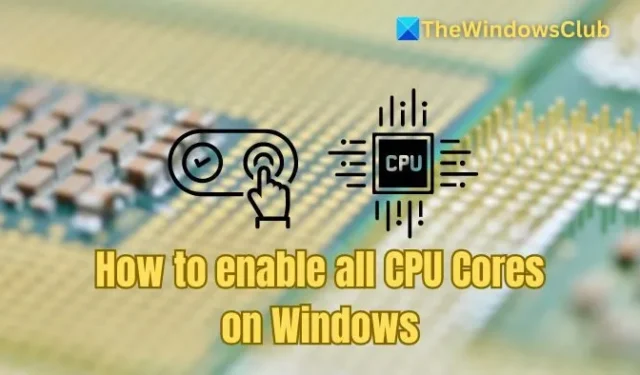 Cómo habilitar todos los núcleos de CPU en Windows 11