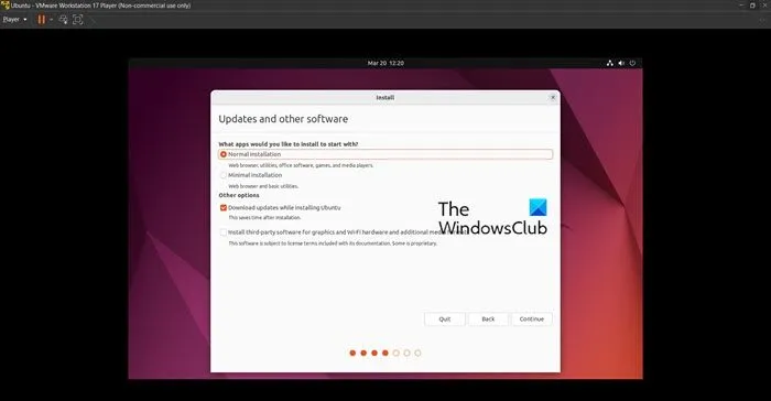 Installeer Ubuntu in VMWare-werkstation