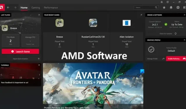 So verwenden Sie die AMD Software Adrenalin Edition unter Windows 11