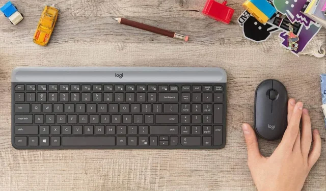 Nehmen Sie die kabellose Slim-Tastatur und -Maus Logitech MK470 mit auf Reisen