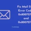 Correção: código de erro de sincronização de correio 0x80072726 e 0x8007274C