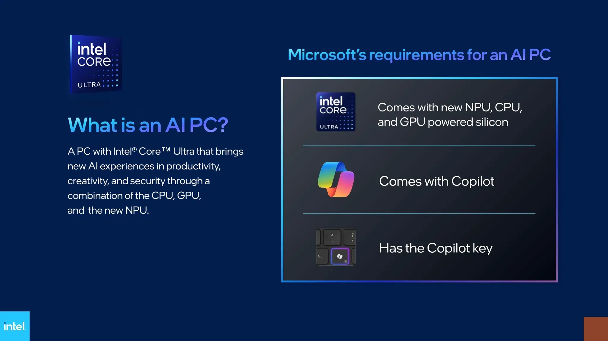 AI PC に対する Microsoft の要件