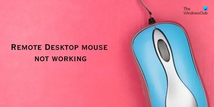 O mouse da área de trabalho remota não funciona