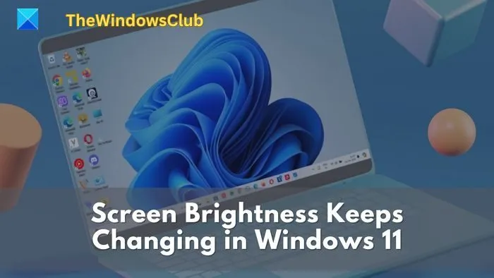 Die Bildschirmhelligkeit ändert sich in Windows ständig