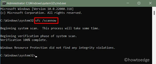 SFC Windows 11 - Code d'erreur 0x80090011