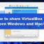 Windows와 Mac/Linux 간에 VirtualBox VM을 공유하는 방법