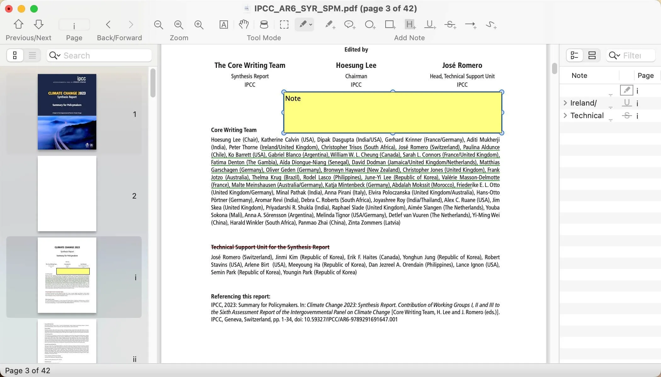 PDF-Dateianmerkungen überfliegen