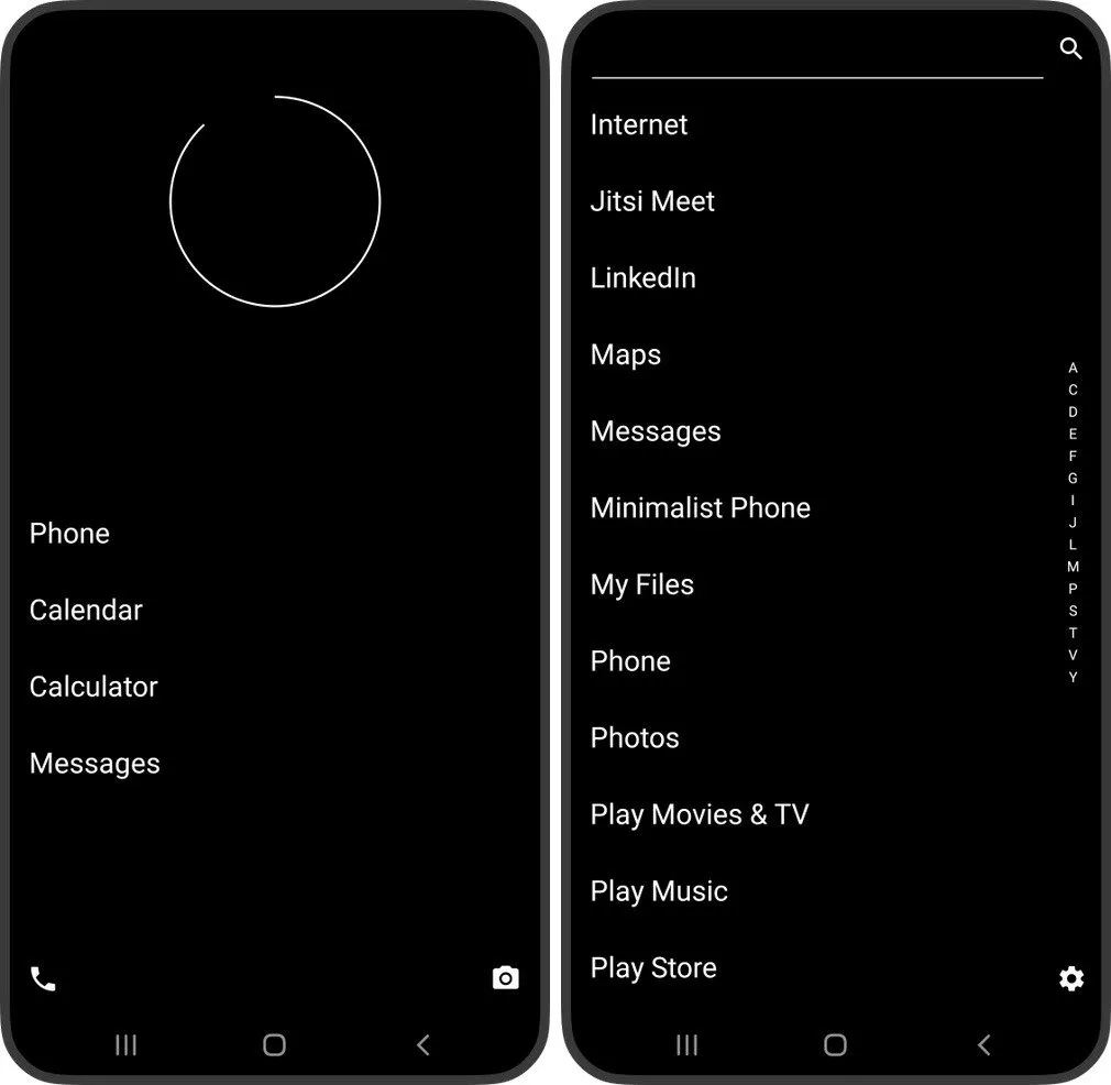 Spezielle Android-Launcher wie Minimalist Phone können die Versuchung verringern, Ihre sozialen Apps zu starten