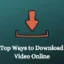 Die besten Möglichkeiten, jedes Video online herunterzuladen