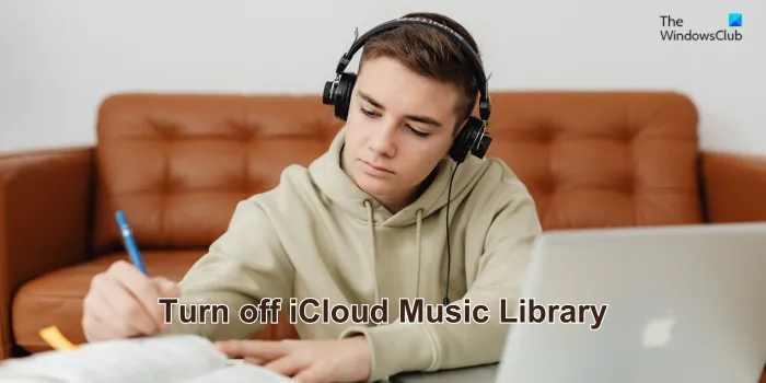 desligue a biblioteca de música do iCloud