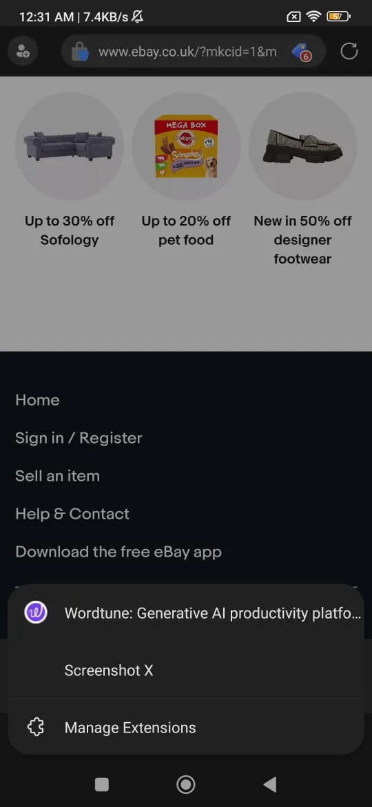 Edge Canary Android에서 확장 프로그램 사용