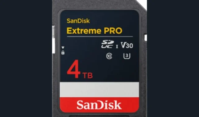 Western Digital의 새로운 4TB SD 카드는 새로운 기록 용량이지만 아직 구할 수 없습니다