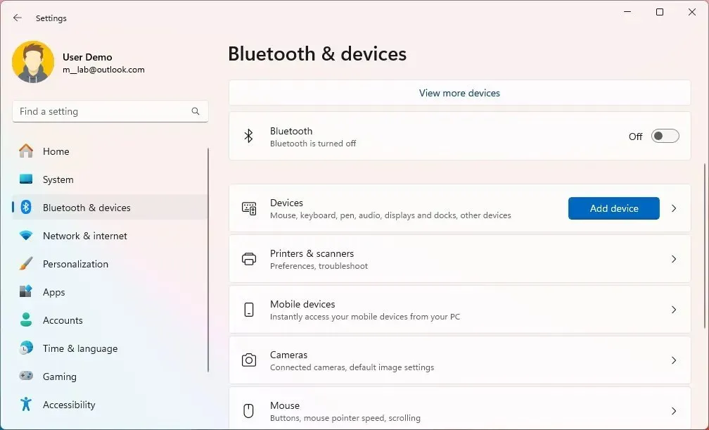 Windows 11 disabilita il Bluetooth