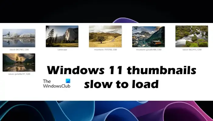Windows 11-thumbnails laden langzaam