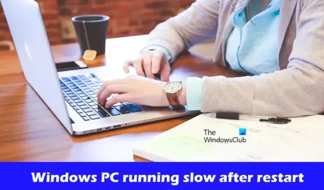 다시 시작한 후 Windows PC가 느리게 실행됨 [수정]
