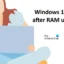 Windows 11 lent après la mise à niveau de la RAM
