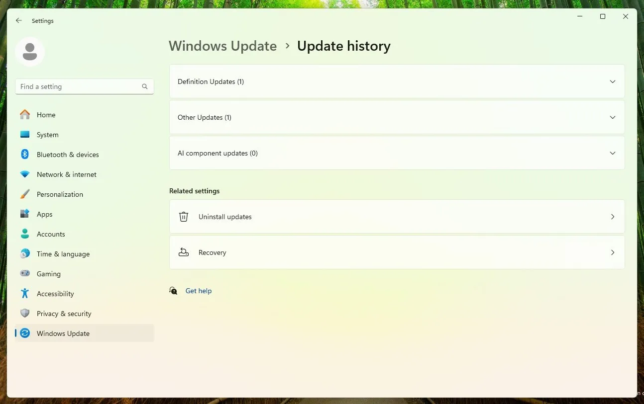 KI-Komponenten-Updates in Windows 11 Build 26217