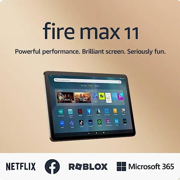 Amazon Fire Max 11 태블릿 앱