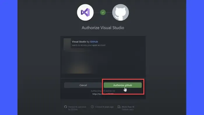 Autorize o Copilot a acessar seu Visual Studio 2022