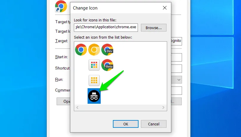Chrome 아이콘 변경