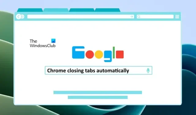 Chrome fechando guias automaticamente no Windows PC