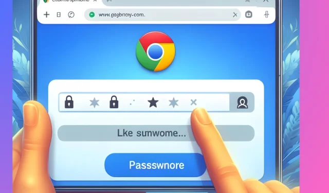 Chrome ではコンテキスト メニューから直接パスワードの候補を表示できるようになります