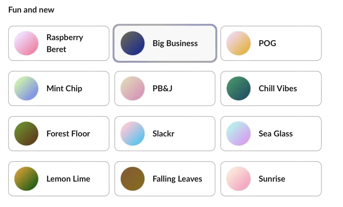 Personaliza los colores en Slack