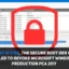 이벤트 ID 1798: 보안 부팅 DBX 업데이트가 Microsoft Windows 프로덕션 PCA 2011을 취소하지 못했습니다.