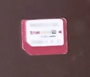 TrueMoveH, um cartão SIM local da Tailândia.