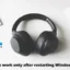 Os fones de ouvido funcionam somente após reiniciar o computador Windows
