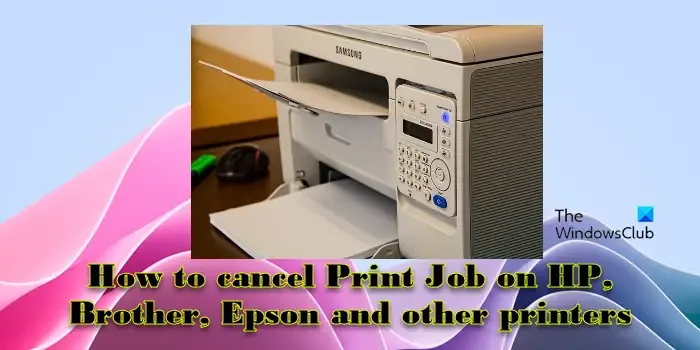 Come annullare un lavoro di stampa su HP, Brother, Epson e altre stampanti