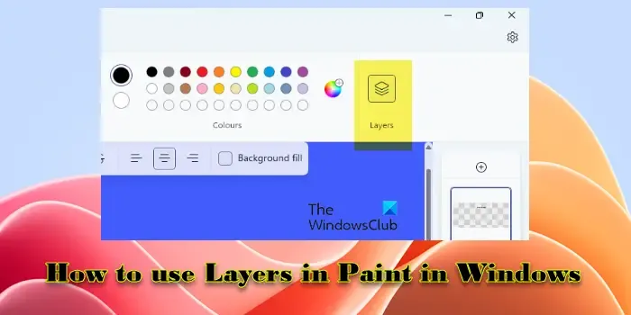 Lagen gebruiken in Paint in Windows