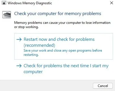 Hoe Windows Memory Diagnostic Tool te gebruiken om geheugenproblemen op te sporen Uitvoeren