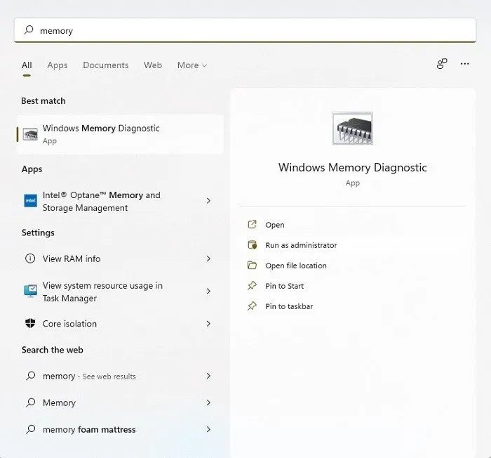 Windowsメモリ診断ツールを使用してメモリの問題を見つける方法