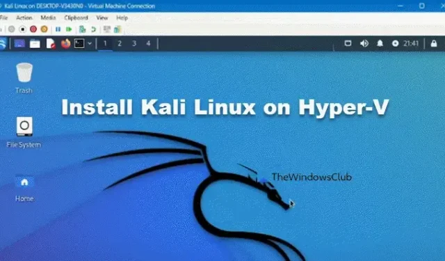 Cómo instalar Kali Linux en Hyper-V en Windows 11