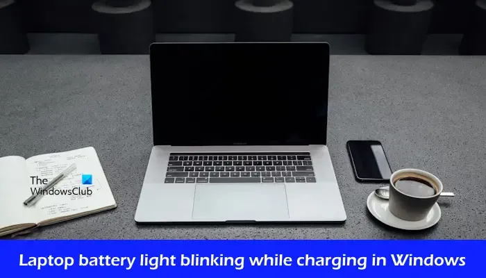 Batterijlampje van laptop knippert tijdens het opladen