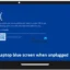 Niebieski ekran laptopa po odłączeniu w systemie Windows 11