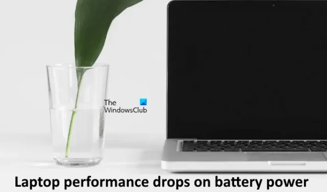 O desempenho do laptop Windows cai com a energia da bateria