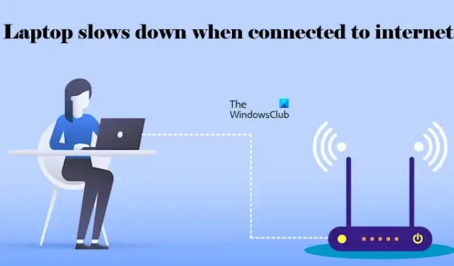 La computadora portátil se ralentiza cuando se conecta a Internet en Windows 11