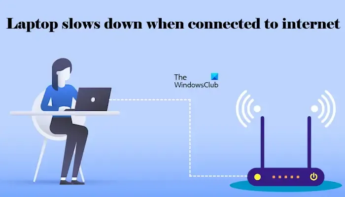 Il laptop rallenta la connessione a Internet