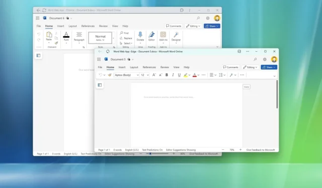 Jak zainstalować aplikacje internetowe Microsoft 365 (Office) przy użyciu Edge i Chrome w systemie Windows
