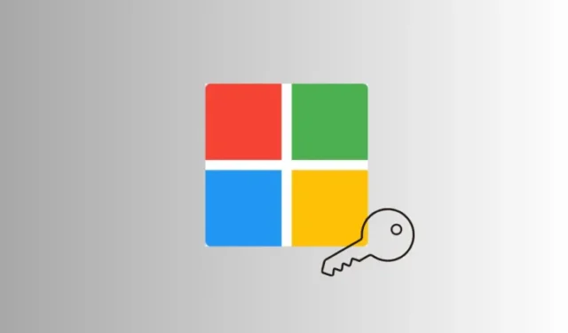 개인 Microsoft 계정에 대한 암호 키를 만드는 방법