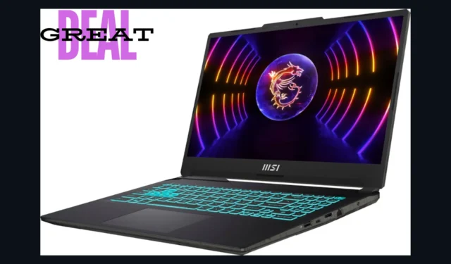 Ottieni il laptop da gioco MSI Cyborg RTX 4060 con display da 15,6″ a 144 Hz per soli $ 800
