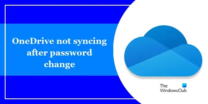 OneDrive non si sincronizza dopo la modifica della password